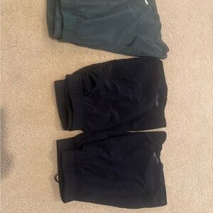 3 pack - Brooks Men's Athletic Shorts - Black and Grey